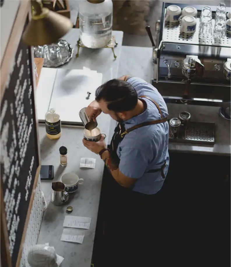 startup coffee shop taking orders online